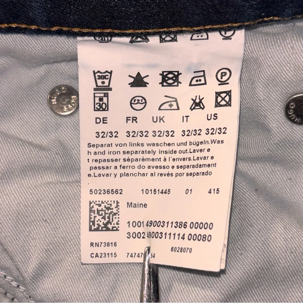 Hugo Boss Stretch Straight Leg Jeans